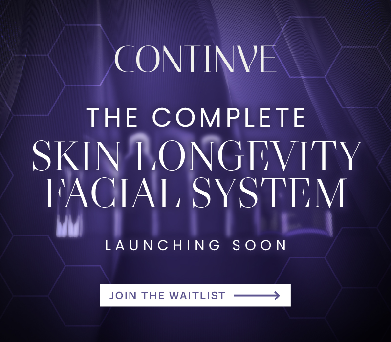 CONTINVE waitlist page sign up mobile banner on a purple background